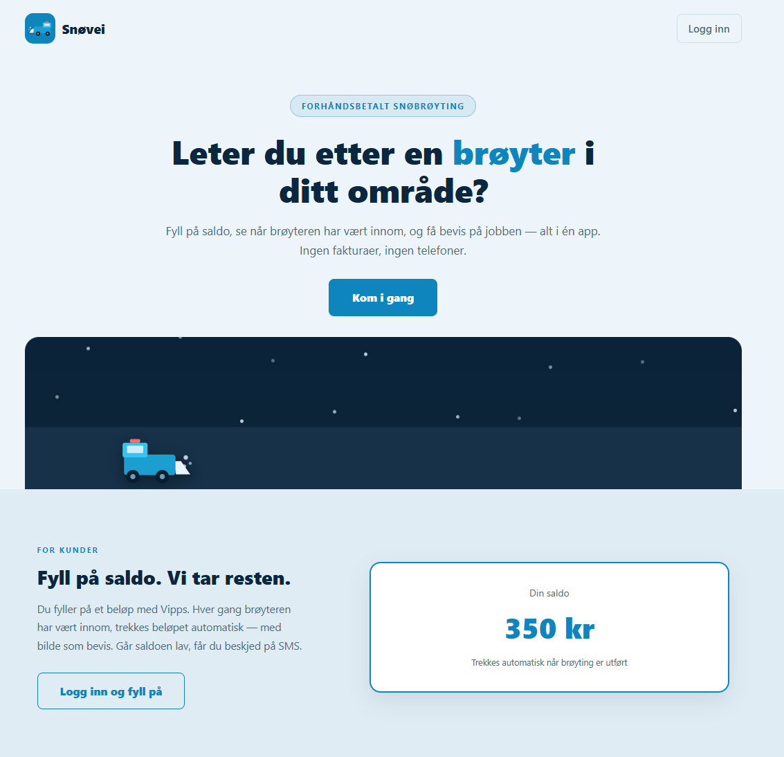 Skjermbilde av Snovei